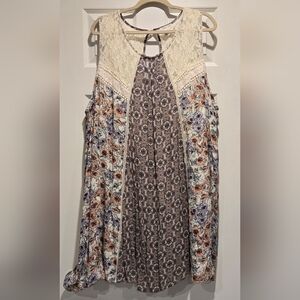 Floral Lace Boho Sleeveless Dress